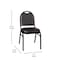 Flash Furniture Black Vinyl Stack Chair with Black Metal Frame NG-ZG10006-BK-BK-GG - alternate 3